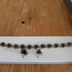 Bracelets and earrings